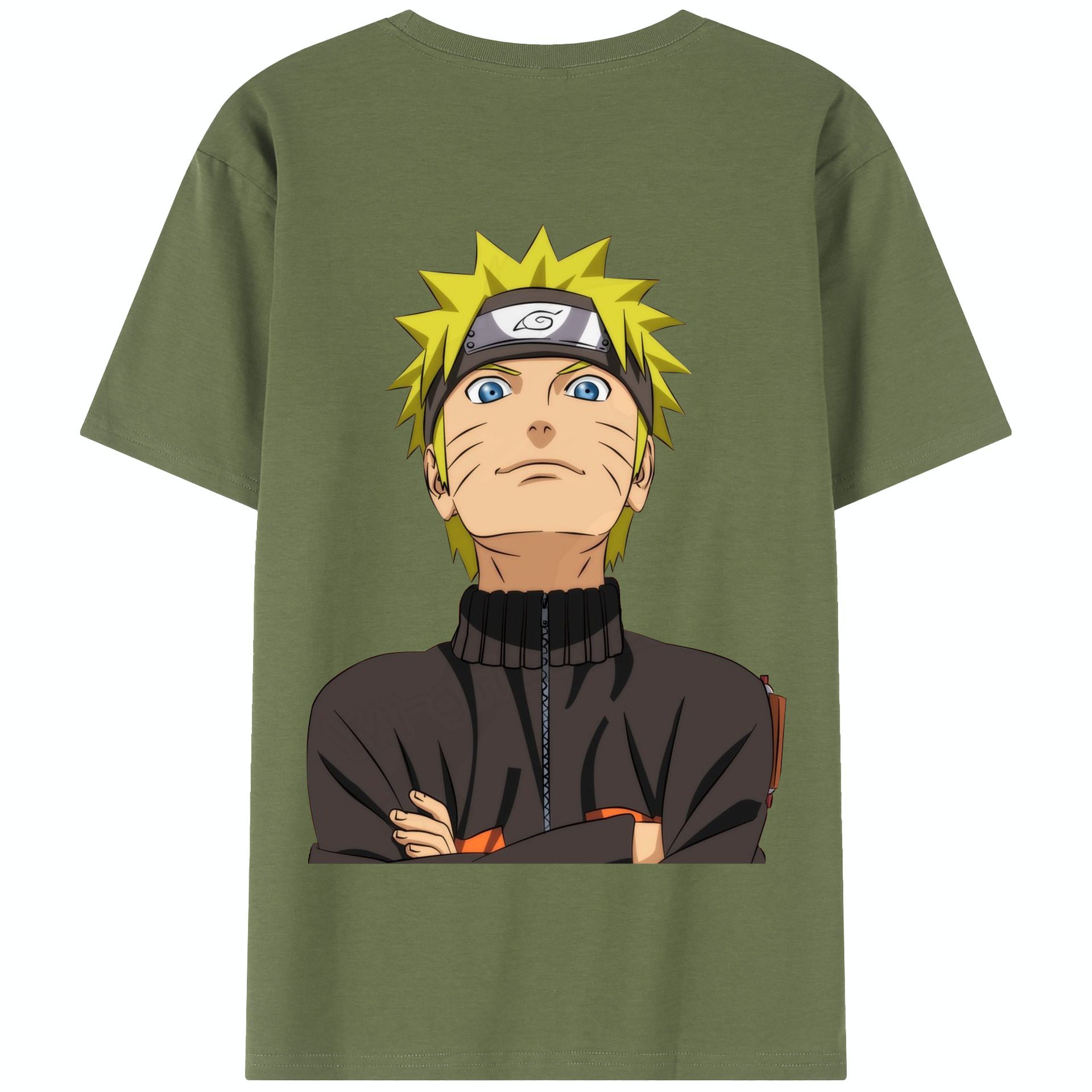 （画像用） NARUTO -ナルト- うずまき ナルト Uzumaki Naruto 綿100％半袖Tシャツ（背面プリント）